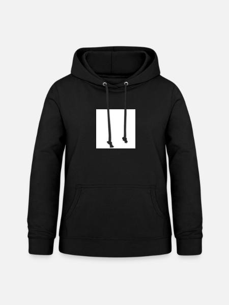 weiß - Frauen Hoodie - Schwarz