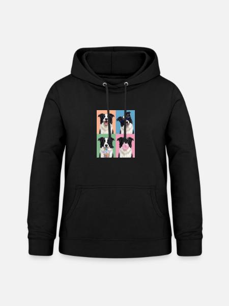Hunde Border Collie Hund - Frauen Hoodie - Schwarz