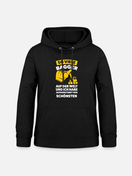 Baggerfahrer Beruf Bagger Geschenk - Frauen Hoodie - Schwarz