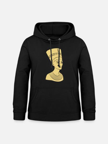 Nefertiti – Königin von Ägypten. Auch Golddruck! - Frauen Hoodie - Schwarz