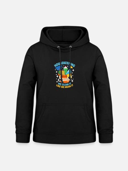 Lustiges Putzen Design - Frauen Hoodie - Schwarz