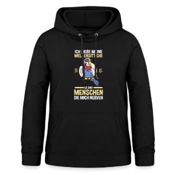 Wellensittich Wellensittiche - Frauen Hoodie - Schwarz - Vorne - AI Model Female 172 light (172cm)