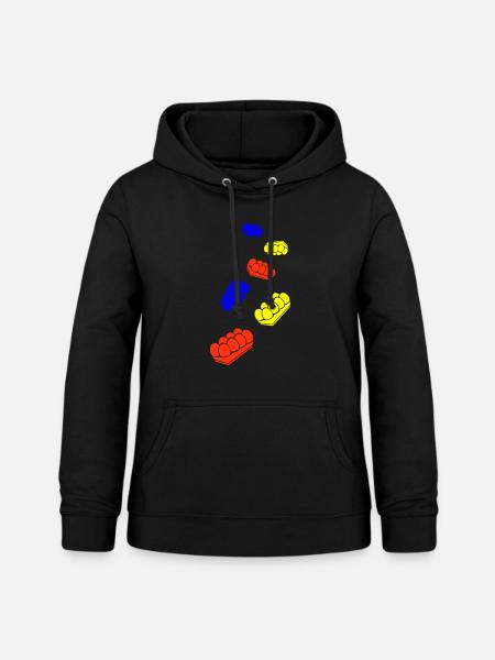 Eier symbol - Frauen Hoodie - Schwarz