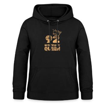 Birthday 92 - Women's Hoodie - black - Front - AI Model Female 172 light (172cm)