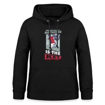 La motivation motive la carrière Cadeau positif - Sweat à capuche Femme - noir - Devant - AI Model Female 172 light (172cm)