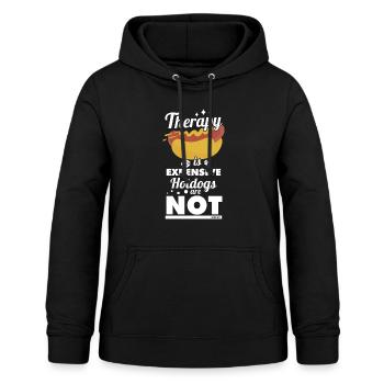 Hunger Essen Fast Food Hot Dog - Women's Hoodie - black - Front - AI Model Female 172 light (172cm)