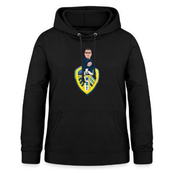 MOT2 - Frauen Hoodie - Schwarz - Vorne - AI Model Female 172 light (172cm)