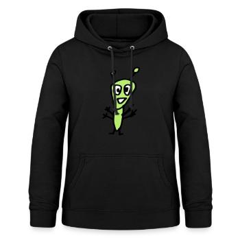 Cooles Ausländer - childers Artzeichnen - Frauen Hoodie - Schwarz - Vorne - AI Model Female 172 light (172cm)