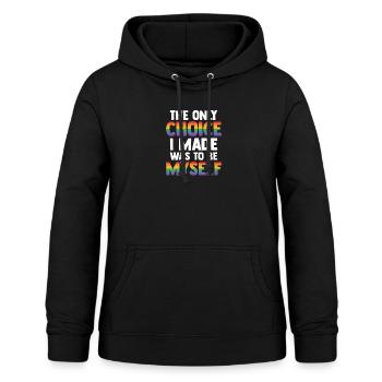 The Only Choice I Made Was To Be Myself Bisexual G - Frauen Hoodie - Schwarz - Vorne - AI Model Female 172 light (172cm)