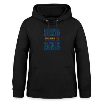 1996 - Frauen Hoodie - Schwarz - Vorne - AI Model Female 172 light (172cm)
