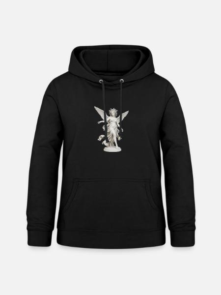 Geflügelte Medusa-Göttin - Frauen Hoodie - Schwarz