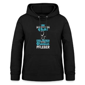 Krankenpflege Pflegekraft Krankenpfleger - Frauen Hoodie - Schwarz - Vorne - AI Model Female 172 light (172cm)
