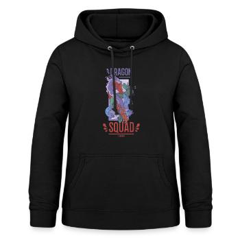 Escouade de dragons - Sweat à capuche Femme - noir - Devant - AI Model Female 172 light (172cm)