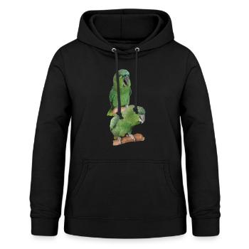 The farinous parrot - Women's Hoodie - black - Front - AI Model Female 172 light (172cm)