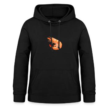 Crevettes - crevettes - Sweat à capuche Femme - noir - Devant - AI Model Female 172 light (172cm)