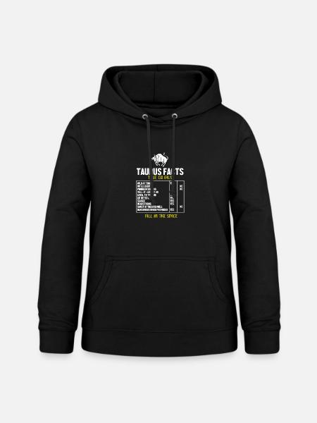 Sternzeichen Stier - Frauen Hoodie - Schwarz