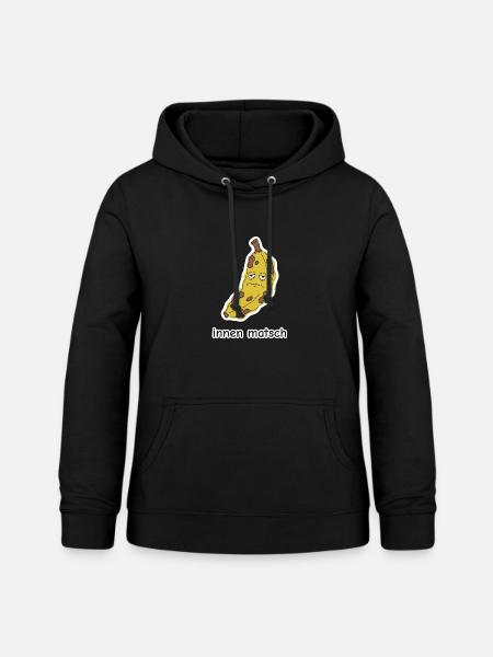 innen matsch – Banane Meme - Frauen Hoodie - Schwarz