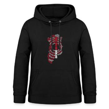 Hände Weg Von Grönland Statement - Frauen Hoodie - Schwarz - Vorne - AI Model Female 172 light (172cm)