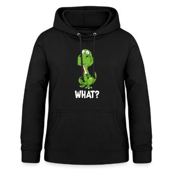 What Dino messer - Frauen Hoodie - Schwarz - Vorne - AI Model Female 172 light (172cm)