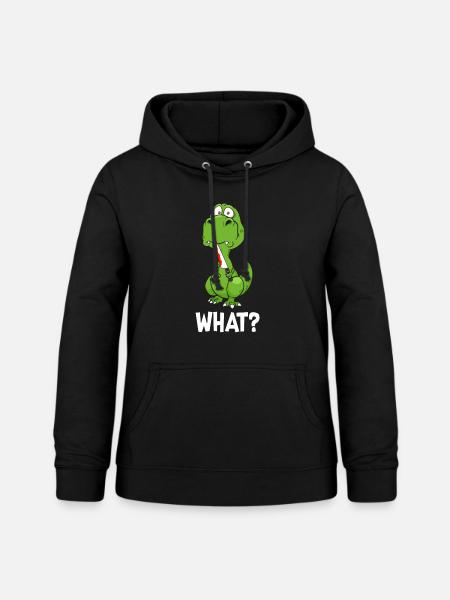 What Dino messer - Frauen Hoodie - Schwarz