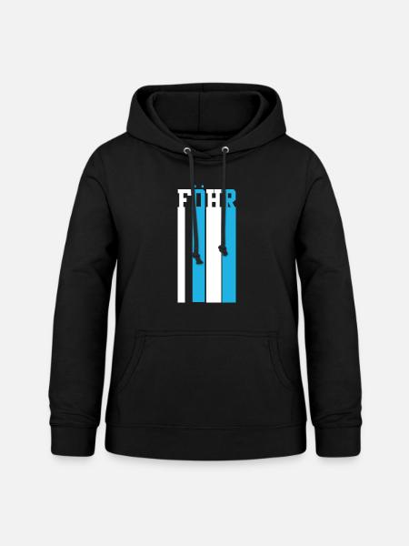 Nordsee Föhr - Frauen Hoodie - Schwarz