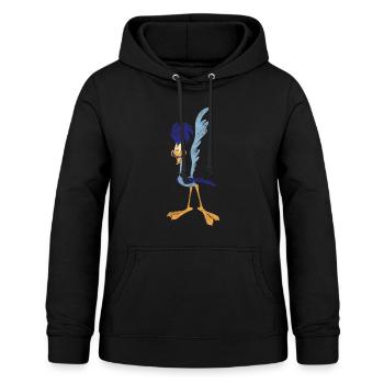 Looney Tunes Road Runner Vintage - Frauen Hoodie - Schwarz - Vorne - AI Model Female 172 light (172cm)
