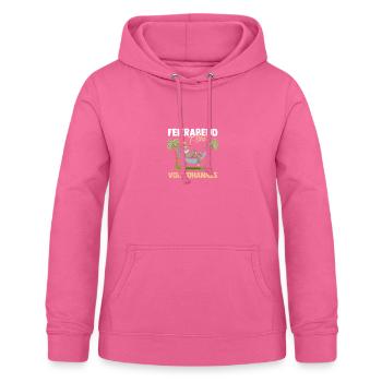 Paresseux Johannes - Sweat à capuche Femme - rose - Devant - AI Model Female 172 light (172cm)