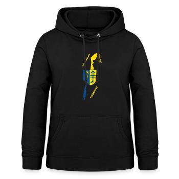 Hiddensee Ostsee Insel Urlaub - Frauen Hoodie - Schwarz - Vorne - AI Model Female 172 light (172cm)