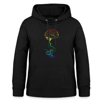 Brain Bee - Frauen Hoodie - Schwarz - Vorne - AI Model Female 172 light (172cm)