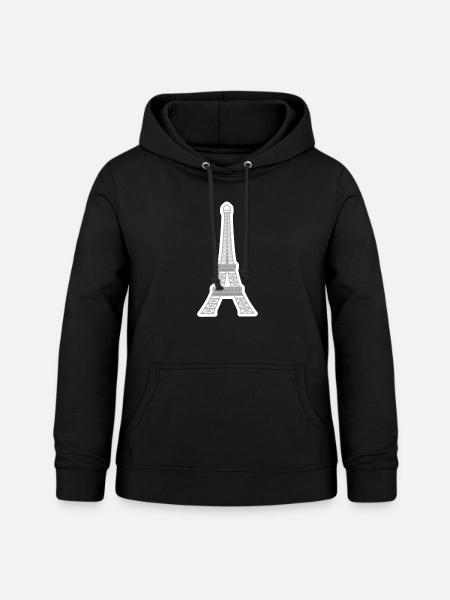 Eiffelturm - Frauen Hoodie - Schwarz