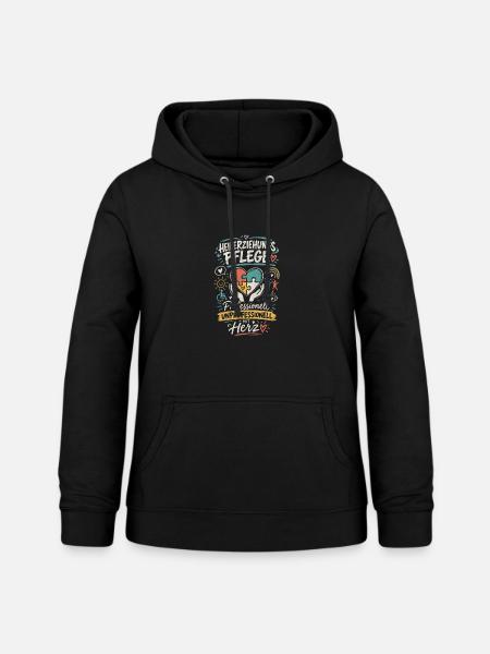  Heilerziehungspflege Herz - Frauen Hoodie - Schwarz