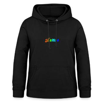 Silence - Women's Hoodie - black - Front - AI Model Female 172 light (172cm)