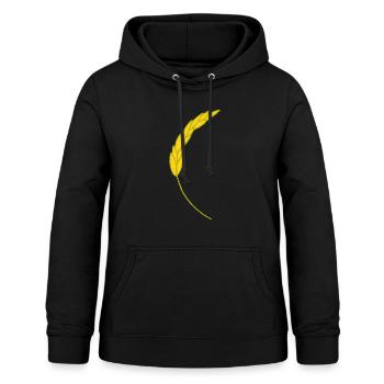 Épi de blé - Sweat à capuche Femme - noir - Devant - AI Model Female 172 light (172cm)