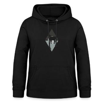 Vegan Veganer Droits des animaux - Sweat à capuche Femme - noir - Devant - AI Model Female 172 light (172cm)