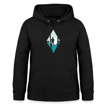 Cowboy Sheriff Cowboystiefel - Frauen Hoodie - Schwarz - Vorne - AI Model Female 172 light (172cm)