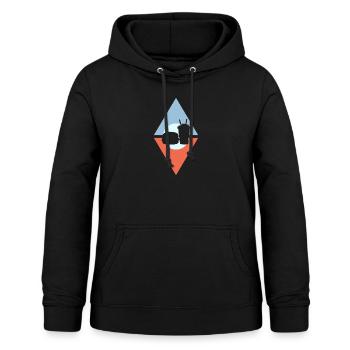 Imbisswagen lecker - Frauen Hoodie - Schwarz - Vorne - AI Model Female 172 light (172cm)
