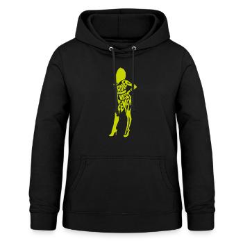 Ladies Night Fever grün - Frauen Hoodie - Schwarz - Vorne - AI Model Female 172 light (172cm)