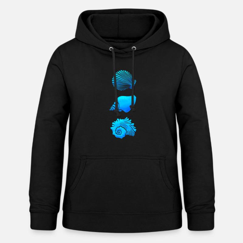 Coquillages - Sweat à capuche Femme - noir