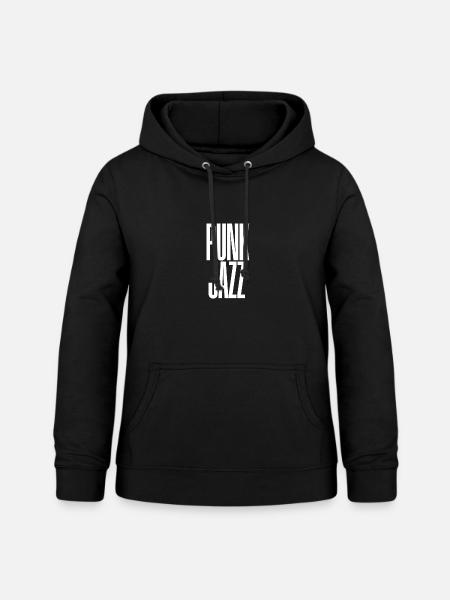 Punk Jazz Bold Typografie - Frauen Hoodie - Schwarz