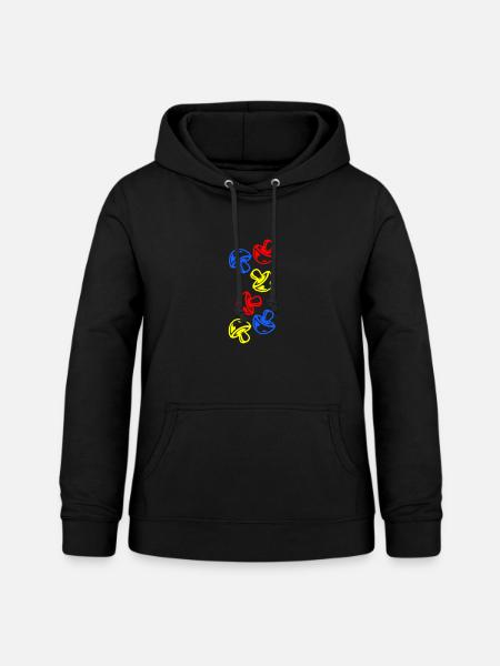 Pilze Bunt - Frauen Hoodie - Schwarz