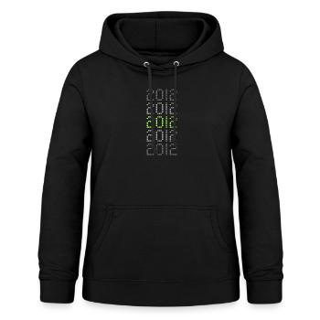 2012 - Sweat à capuche Femme - noir - Devant - AI Model Female 172 light (172cm)
