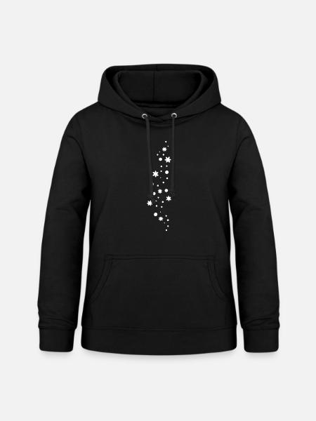 Glitzer Schnee - Frauen Hoodie - Schwarz