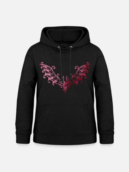 Fledermaus Fledermäuse Vampir - Frauen Hoodie - Schwarz