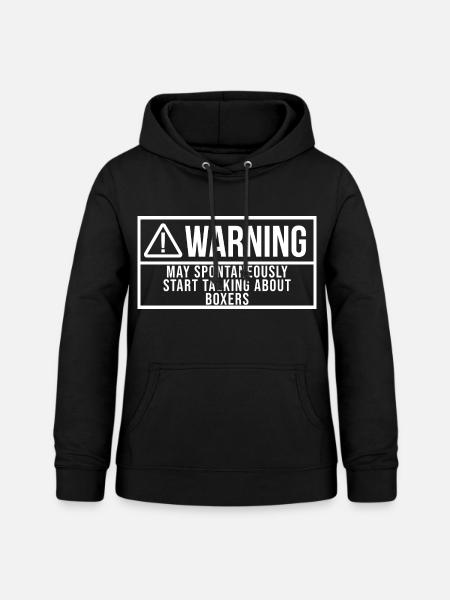 Boxer Boxer Boxer - Frauen Hoodie - Schwarz