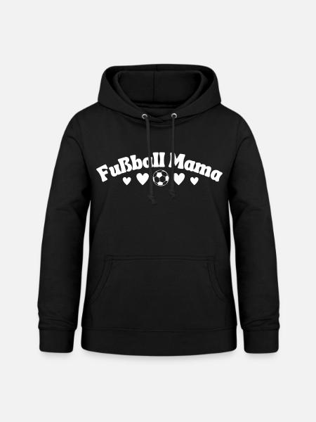 Fußball Mama Schriftzug - Frauen Hoodie - Schwarz