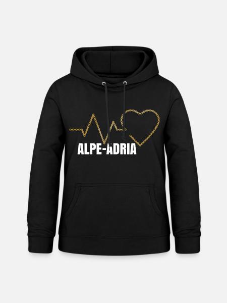 Fahrradurlaub Alpe Adria - Frauen Hoodie - Schwarz