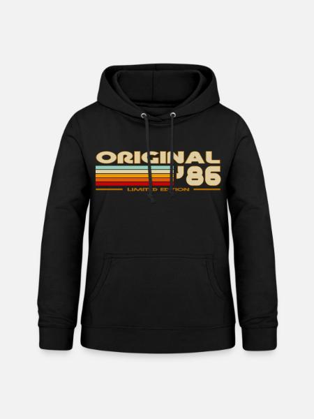 1986 - Frauen Hoodie - Schwarz