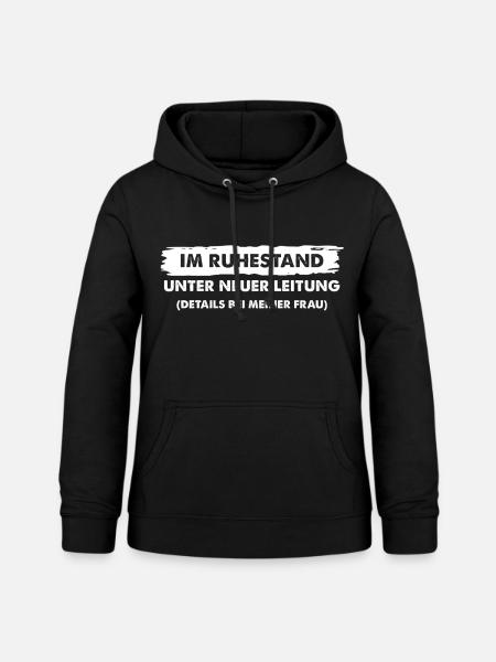 Lustiges Ruhestands - Frauen Hoodie - Schwarz