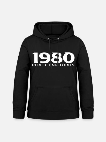 1980 - Frauen Hoodie - Schwarz