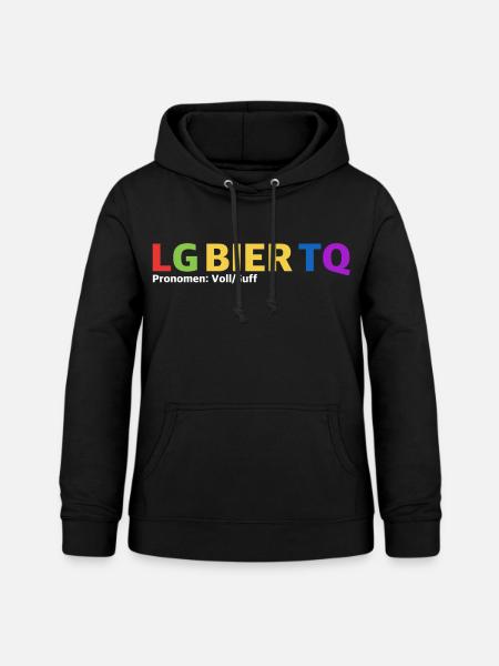 LG Bier TQ | Party, grill - Frauen Hoodie - Schwarz